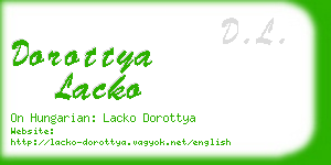 dorottya lacko business card